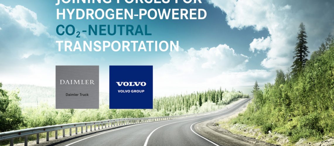 "Joining Forces for Hydrogen-Powered CO2-Neutral Transportation”: Volvo Group und Daimler Truck AG forcieren Entwicklung nachhaltigen Transports – Gründung eines Joint Ventures für die Serienproduktion von Brennstoffzellen 

"Joining Forces for Hydrogen-Powered CO2-Neutral Transportation”: The Volvo Group and Daimler Truck AG to lead the development of sustainable transportation by forming joint venture for large-scale production of fuel cells