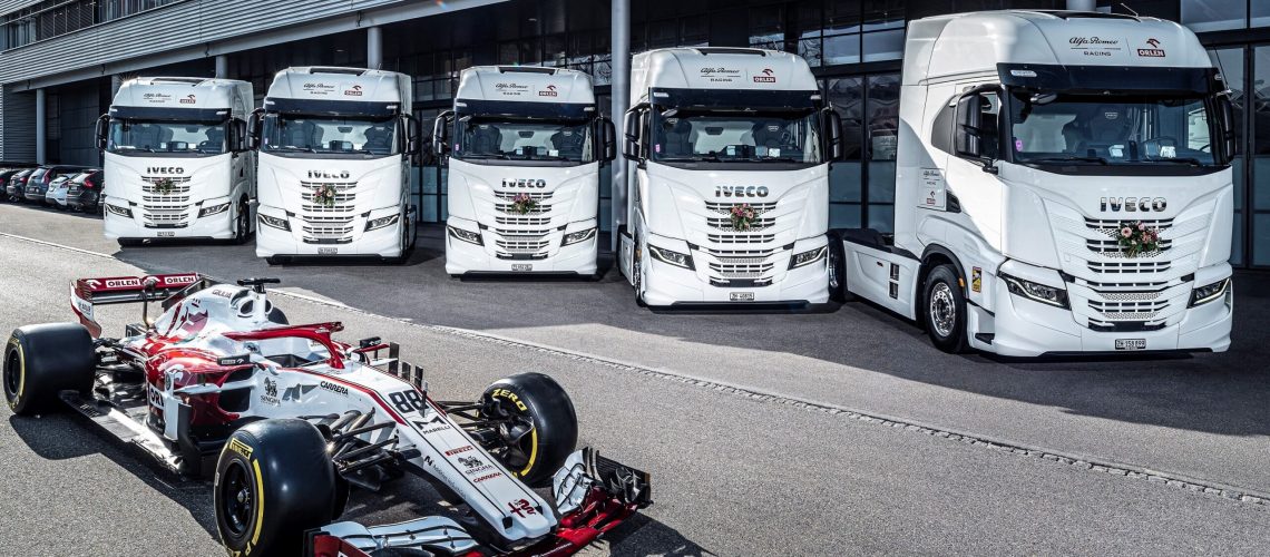 IVECO, Official Truck Partner of Alfa Romeo Racing ORLEN, delivers IVECO S-WAY trucks for the team’s logistics fleet_583500